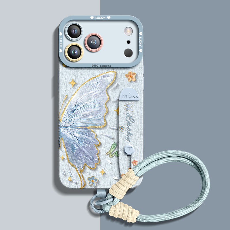 Tasarım 03 Qumi Bileklikli Sıvı Silikon iPhone Kılıfı