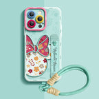 Tasarım 04 Qumi Minnie Mouse Bileklikli Sıvı Silikon iPhone Kılıfı