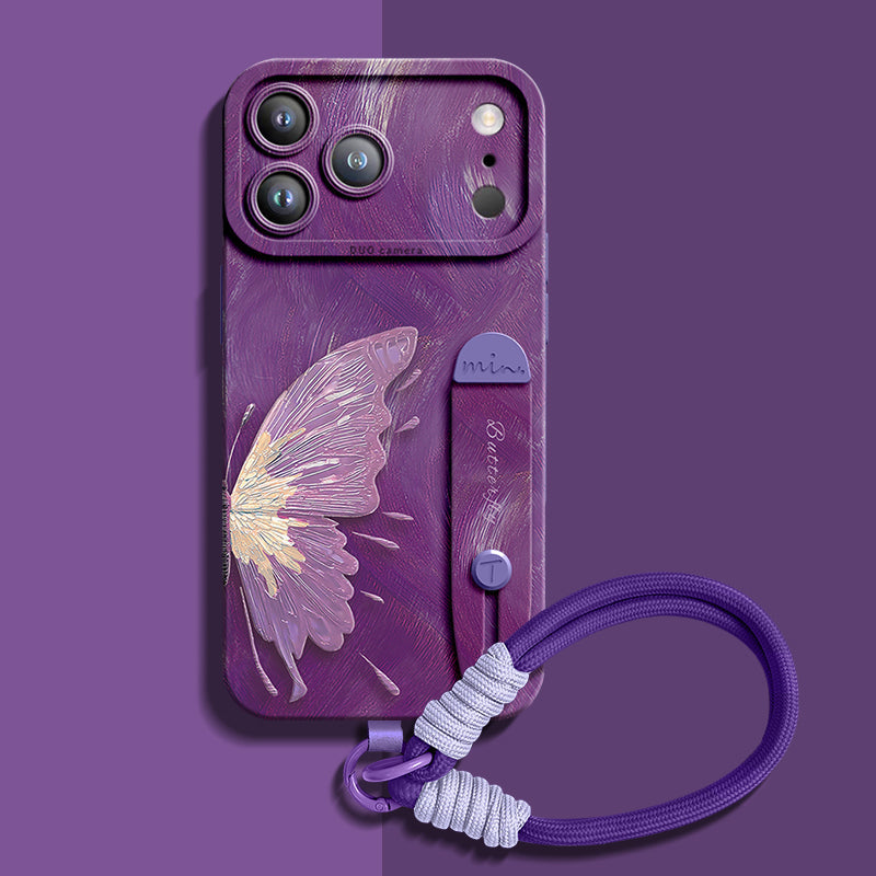 Tasarım 05 Qumi Bileklikli Sıvı Silikon iPhone Kılıfı