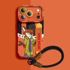 Tasarım 05 Qumi Zootopia Bileklikli Sıvı Silikon iPhone Kılıfı