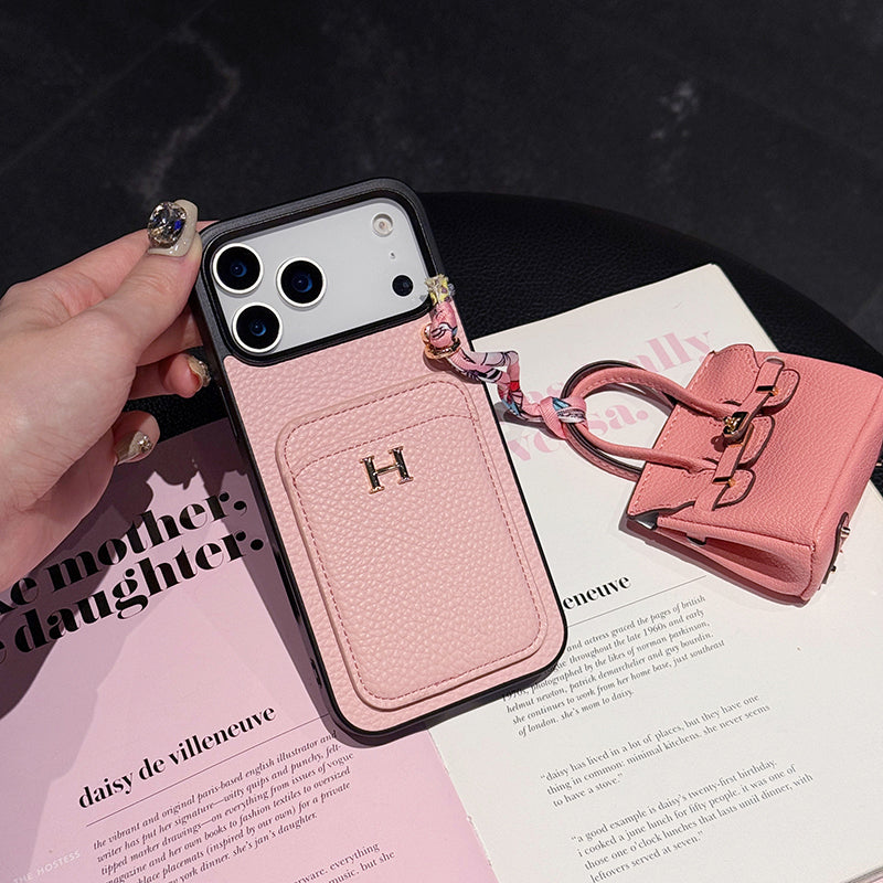 Şık Deri iPhone Kılıfı ve Mini El Çantası Aksesuarı