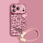 Tasarım 07 Qumi Disney Çizgi Film Desenli Bileklikli iPhone Kılıfı