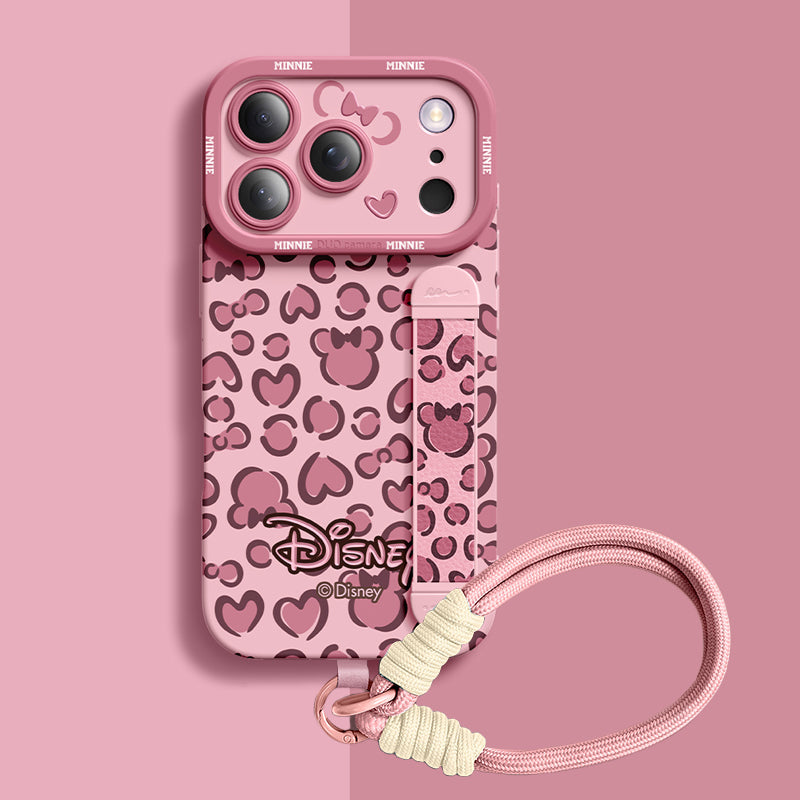 Tasarım 07 Qumi Disney Çizgi Film Desenli Bileklikli iPhone Kılıfı