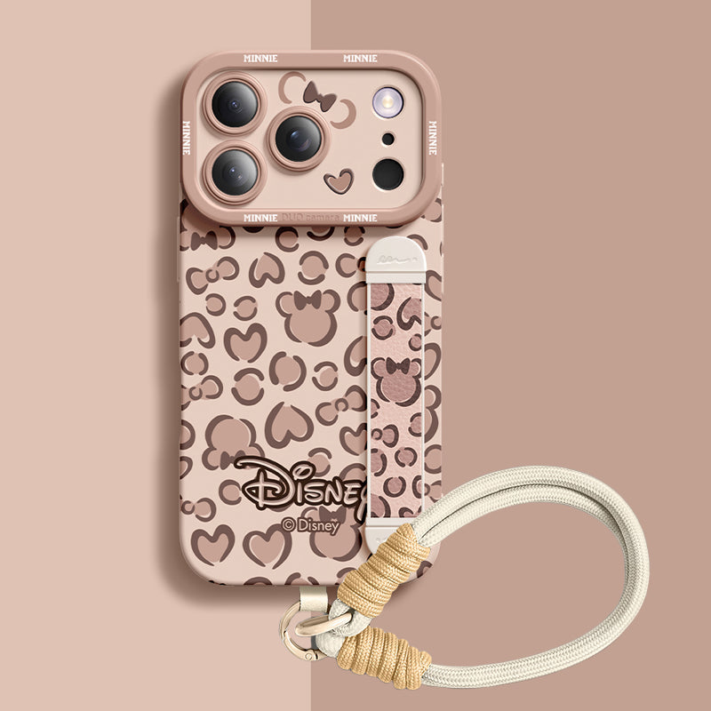 Tasarım 08 Qumi Disney Çizgi Film Desenli Bileklikli iPhone Kılıfı