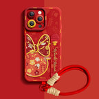 Tasarım 09 Qumi Minnie Mouse Bileklikli Sıvı Silikon iPhone Kılıfı