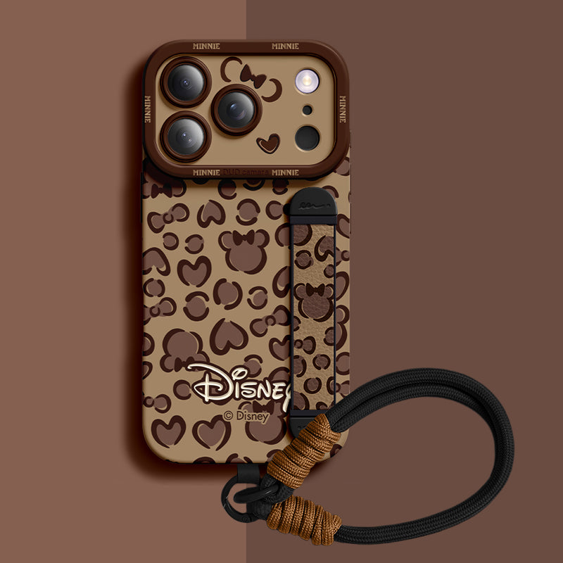 Qumi Disney Çizgi Film Desenli Bileklikli iPhone Kılıfı
