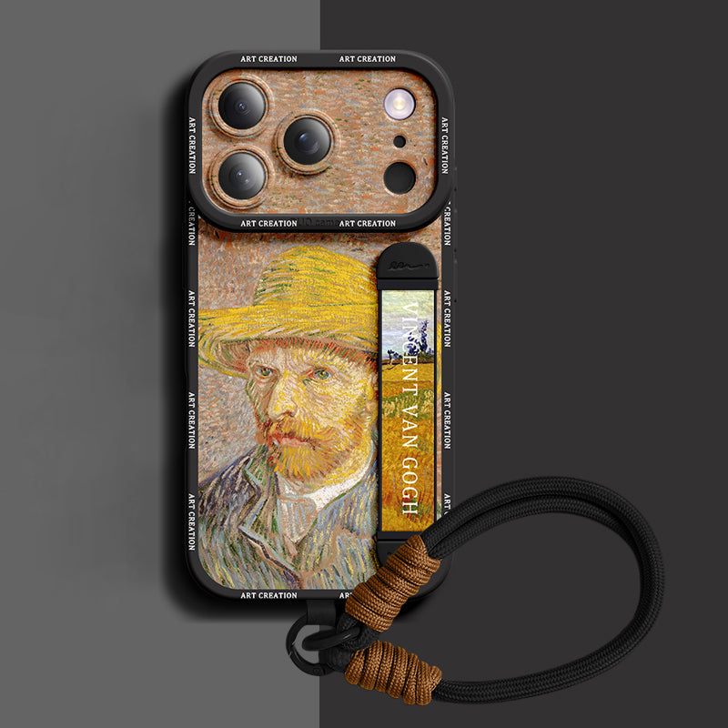 Sanat 15 Qumi Sanat Serisi Sıvı Silikon Bileklikli iPhone Kılıfı