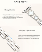 Brățară de lux cu detalii din piatră de trifoi pentru Apple Watch
