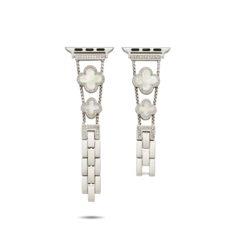 Lüks Yonca Taş Detaylı Bilezik Apple Watch Kordonu