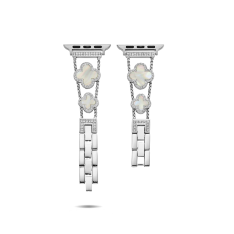 Lüks Yonca Taş Detaylı Bilezik Apple Watch Kordonu