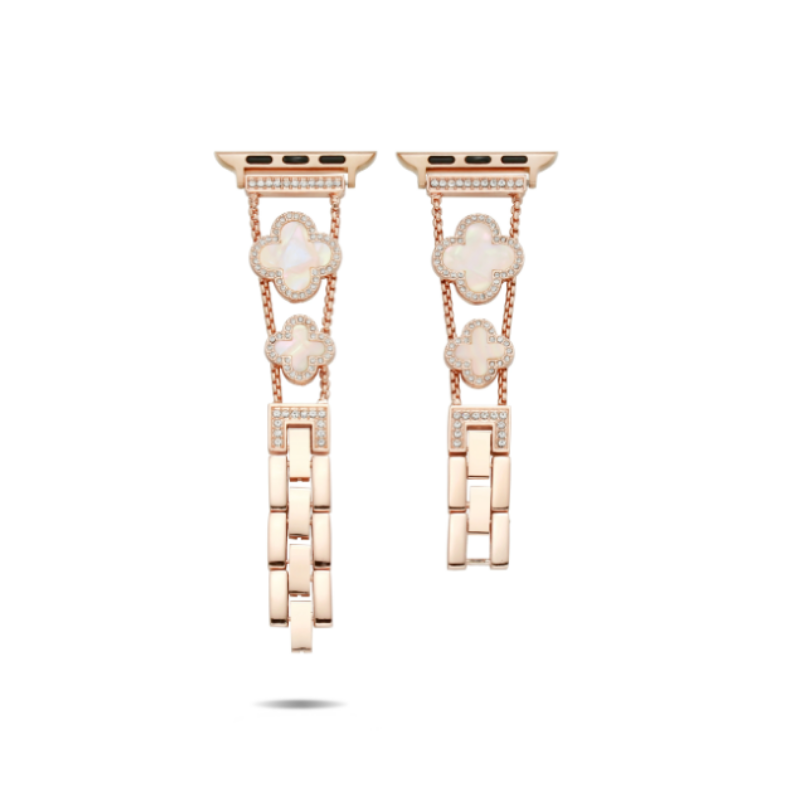 Lüks Yonca Taş Detaylı Bilezik Apple Watch Kordonu