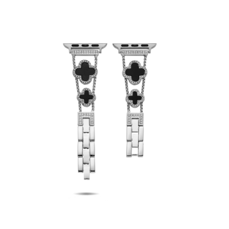 Lüks Yonca Taş Detaylı Bilezik Apple Watch Kordonu