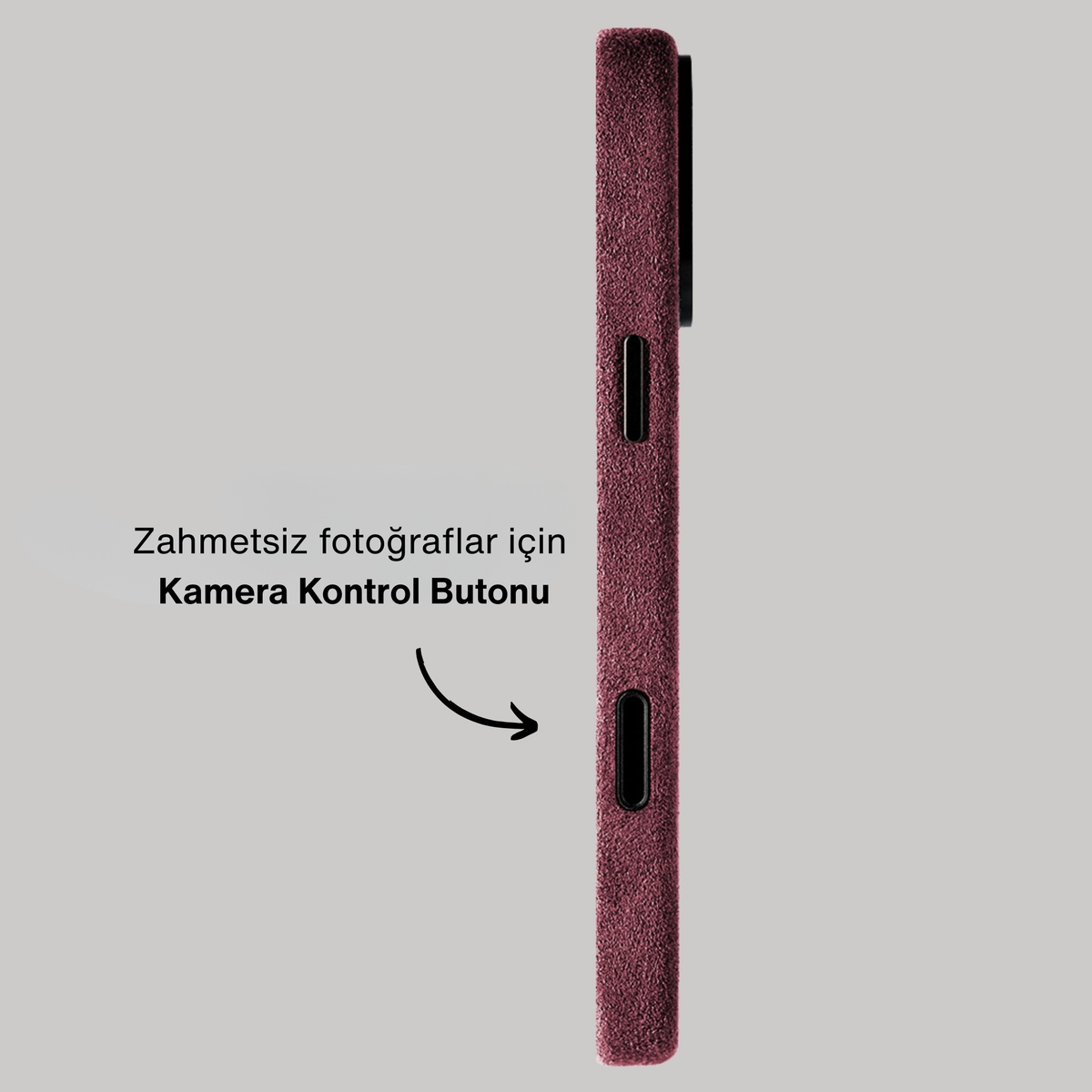 Heltra Alcantara Telefon Kılıfı – Şık ve Dayanıklı Koruma