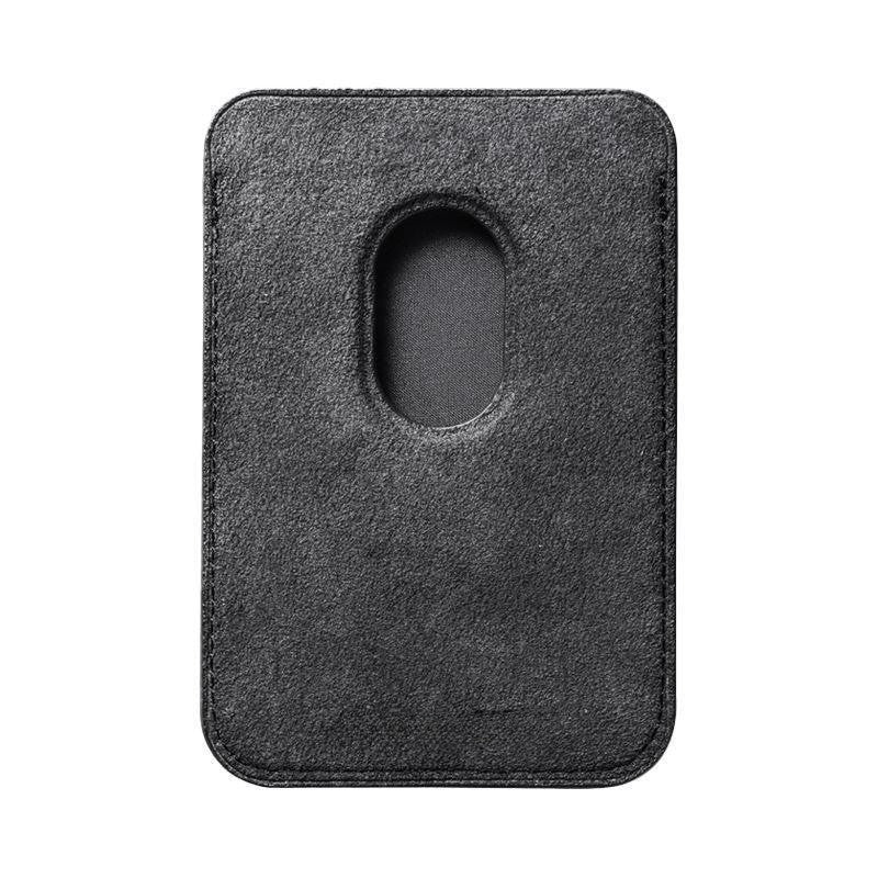 Şık Alcantara MagSafe Uyumlu Kartlık