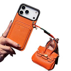 Şık Deri iPhone Kılıfı ve Mini El Çantası Aksesuarı