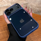 Buz Mavisi, Bordo Şeffaf Kenarlı iPhone Kılıfı
