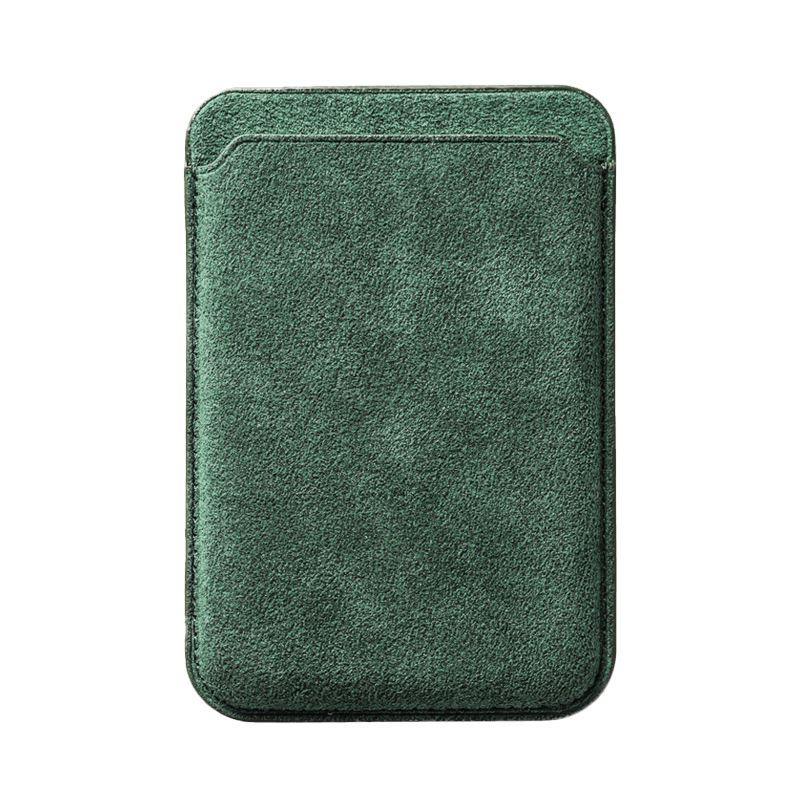 Şık Alcantara MagSafe Uyumlu Kartlık