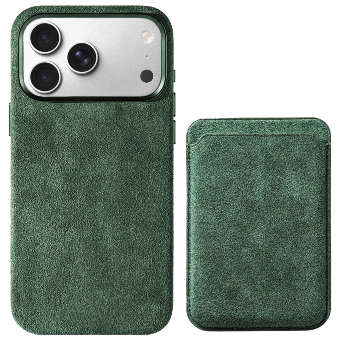 Heltra Premium Alcantara Kılıf ve MagSafe Cüzdan Seti