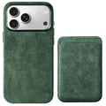 Heltra Premium Alcantara Kılıf ve MagSafe Cüzdan Seti
