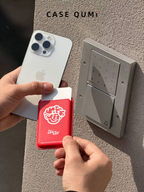 Ola ola Little Angel Roșu Magsafe Suport Card din Piele pentru iPhone