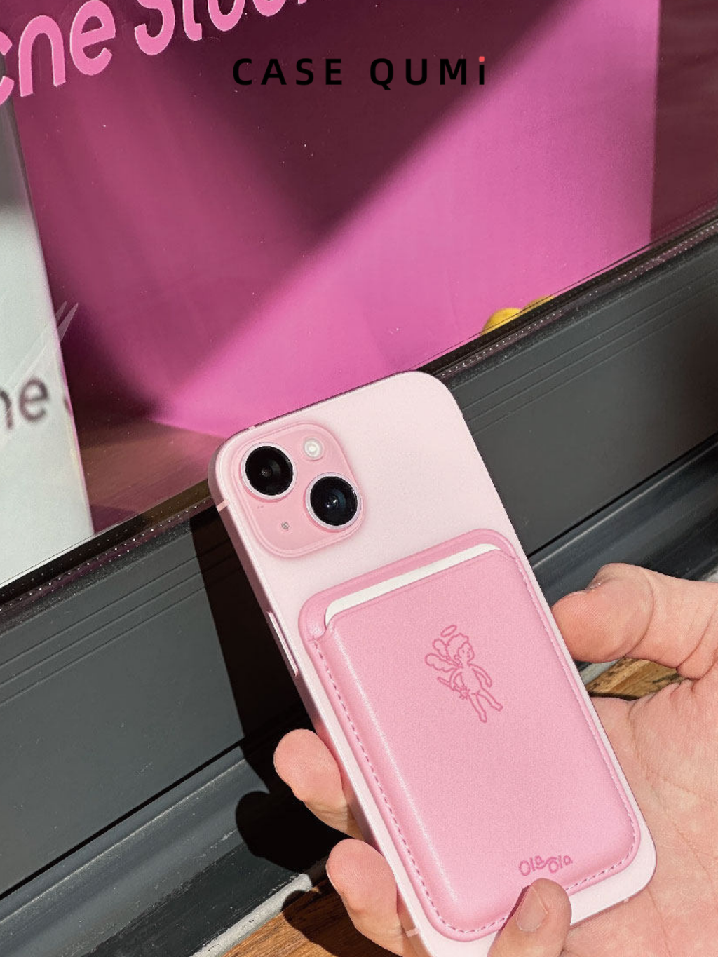 Ola ola Angel Magsafe Deri Kartlık