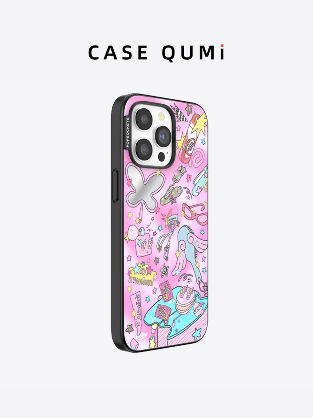 Popsocket Pembe Kawaii Figürlü MagSafe iPhone Kılıfı