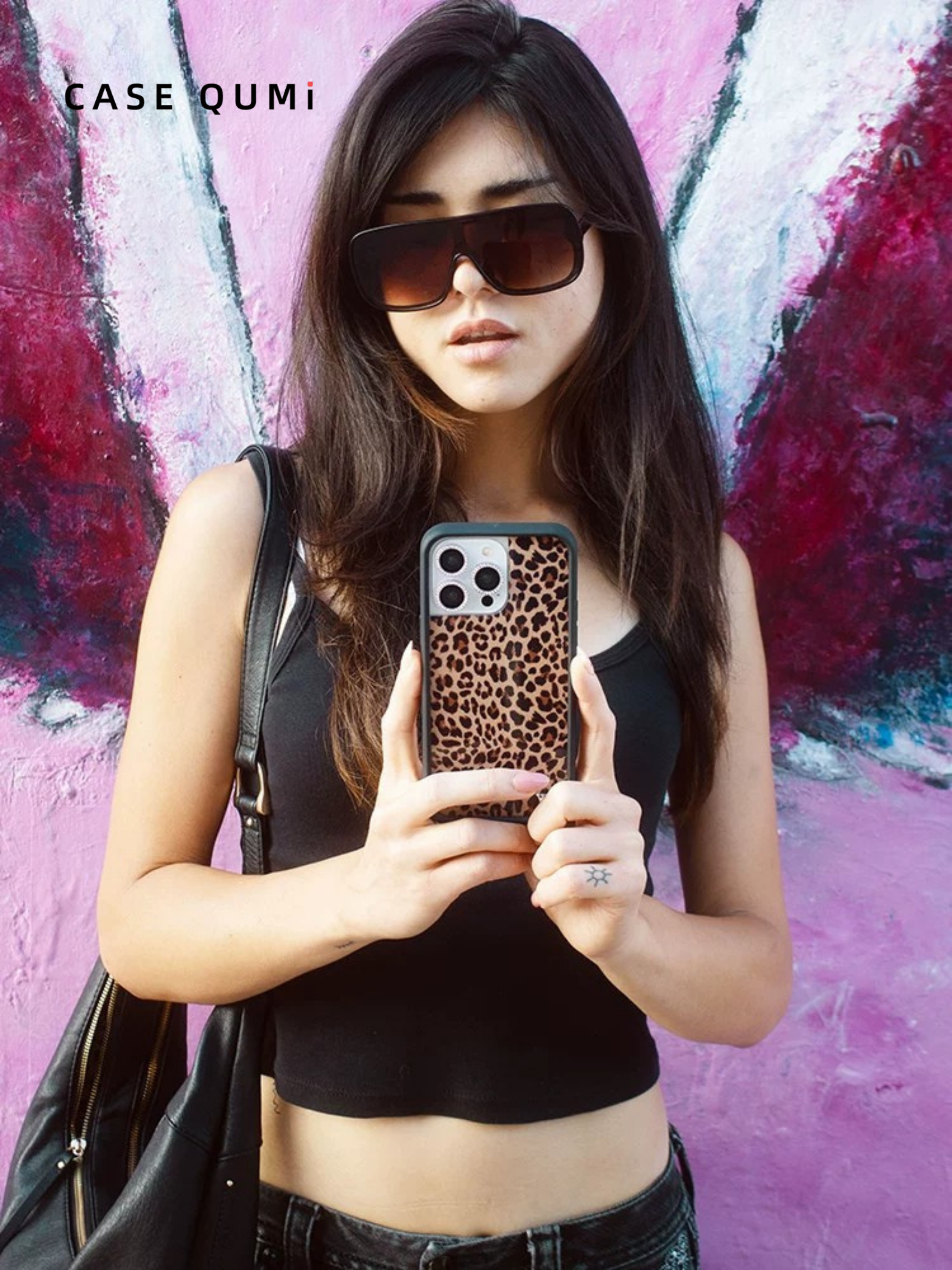 Wild Leopard Serisi Leopar Desenli MagSafe iPhone Kılıfı