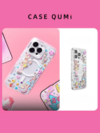 Husă transparentă MagSafe pentru iPhone cu design autocolant PopSocket