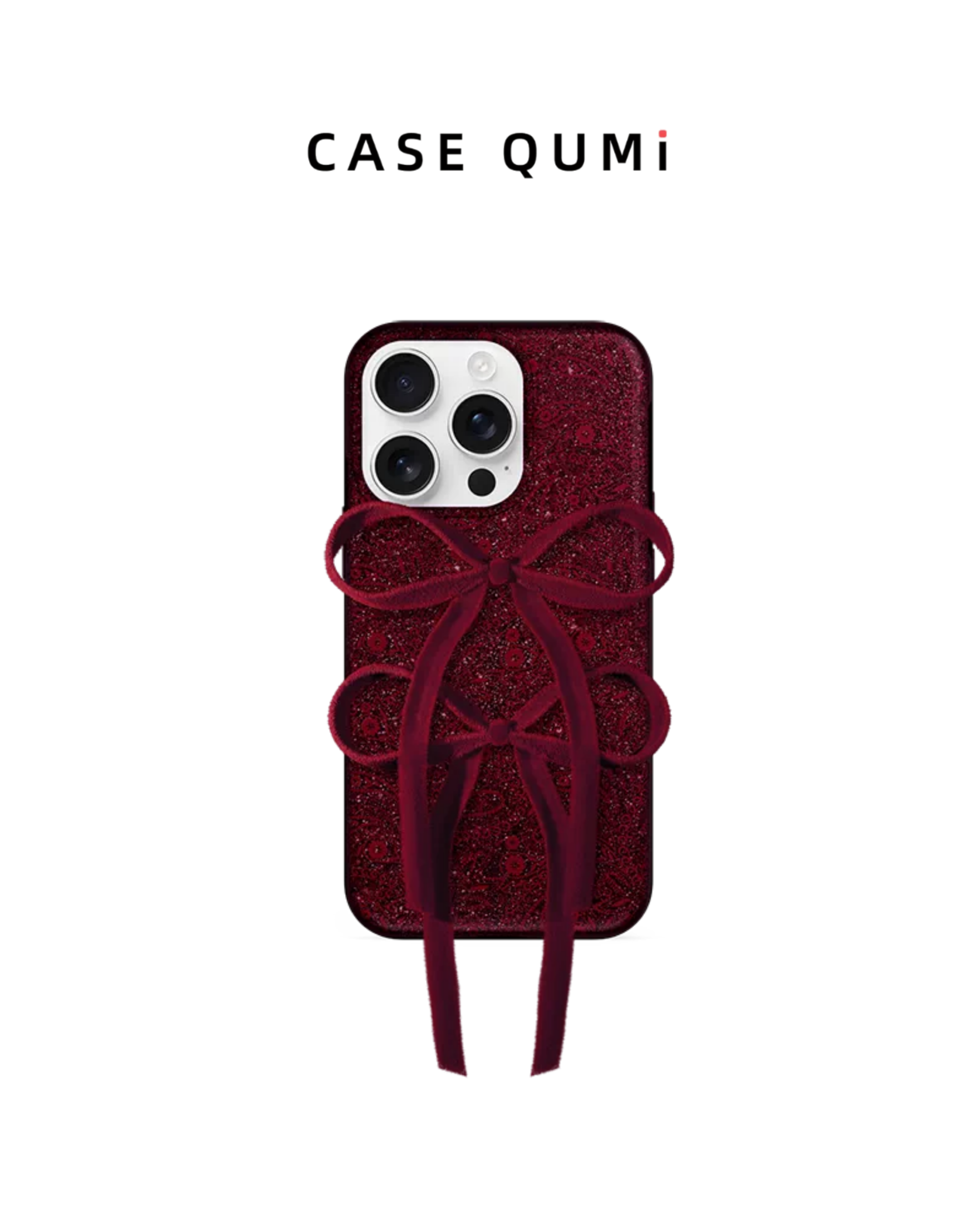 Premium Paisley Desenli Fiyonklu Askılı iPhone Kılıfı