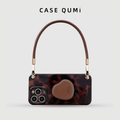 Dark Brown Amber iPhone Case with Stand