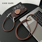 Dark Brown Amber iPhone Case with Stand