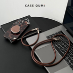 Dark Brown Amber iPhone Case with Stand