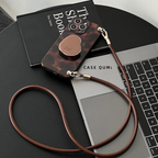 Dark Brown Amber iPhone Case with Stand