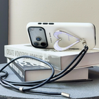 LoveFrame Heart-Shaped Stand Design - Cream Purple