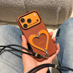 Design suport LoveFrame în formă de inimă - Caramel portocaliu cald