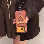 Design suport LoveFrame în formă de inimă - Caramel portocaliu cald