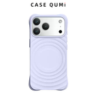 Carcasă de protecție Magsafe din silicon cu design ondulat - violet deschis