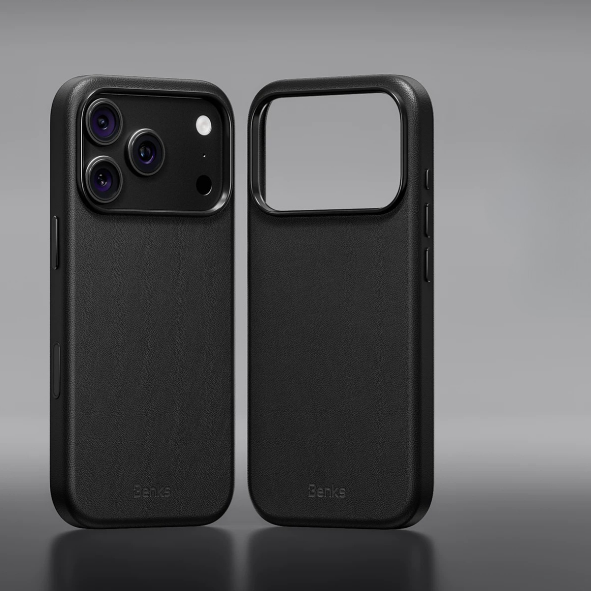 Benks Elegant Q2 Mor Magsafe Deri iPhone Kılıfı