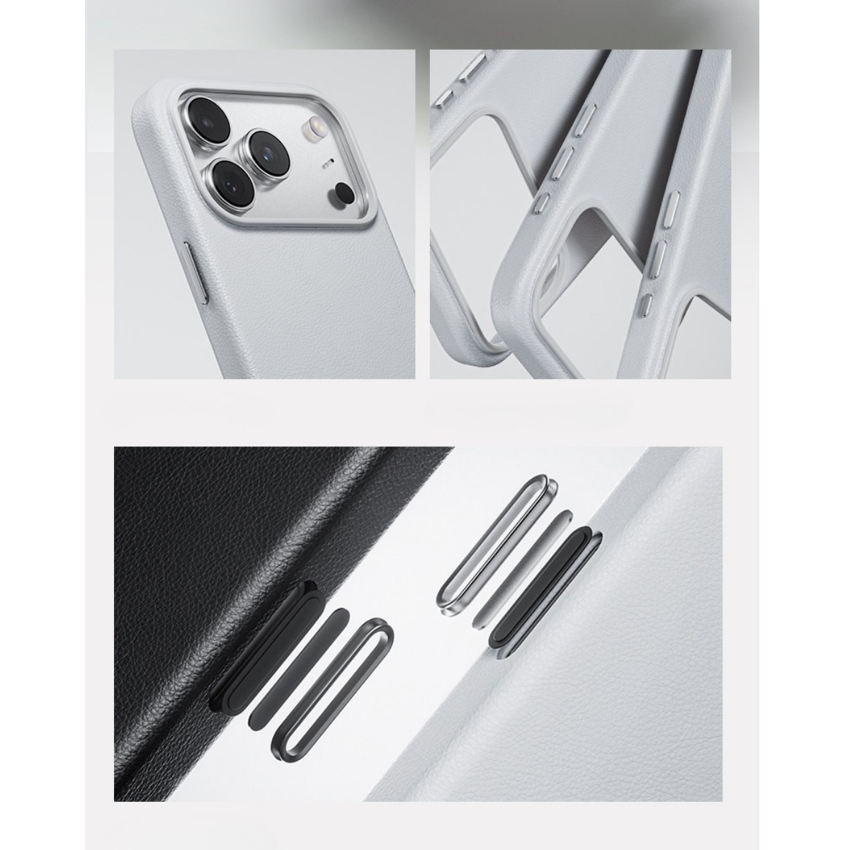Benks Elegant Q2 Mor Magsafe Deri iPhone Kılıfı
