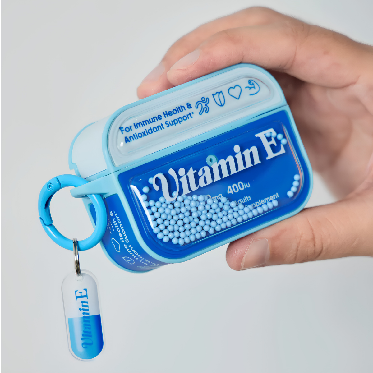 Vitamin E Mavi AirPods Kılıfı
