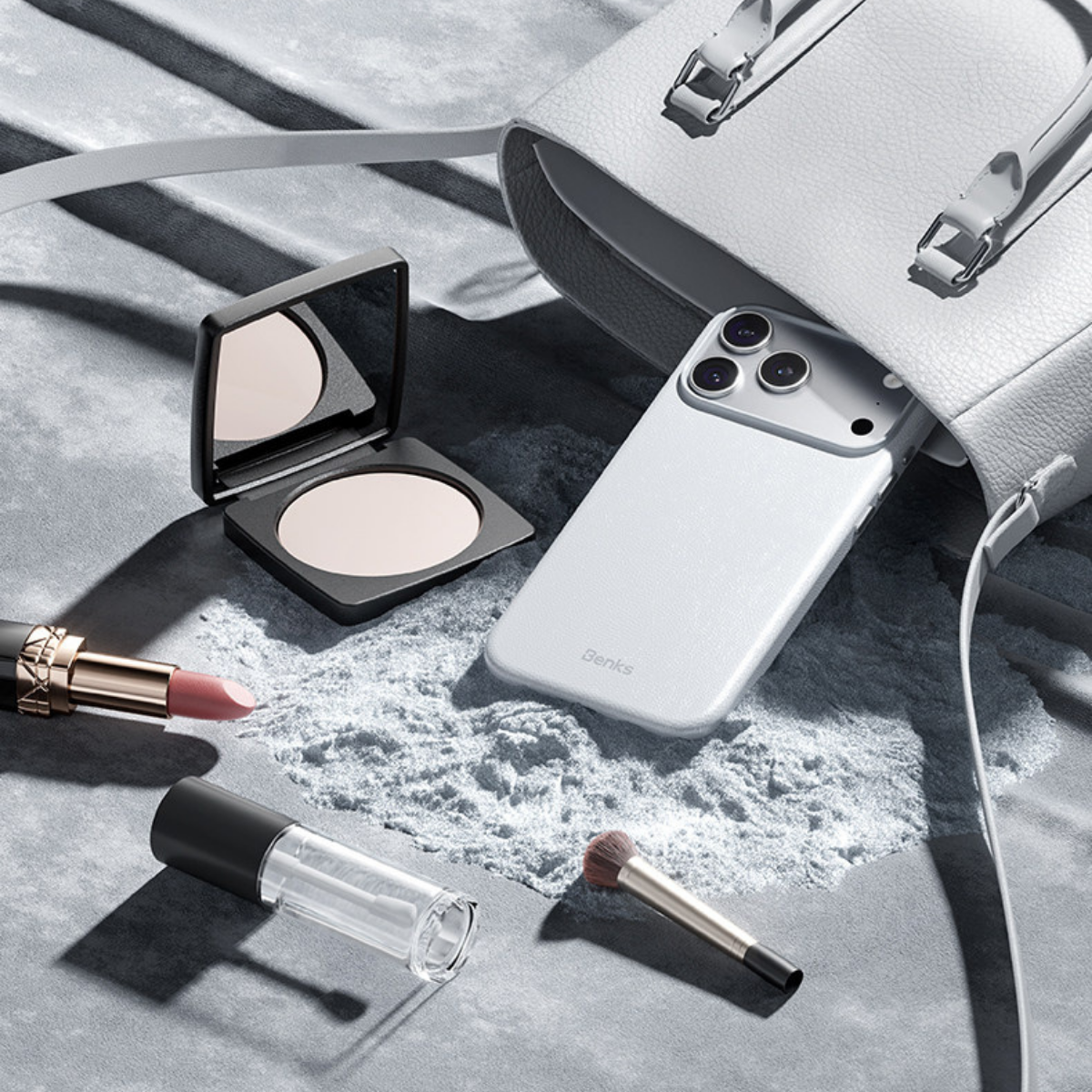 Benks Elegant Q2 Mor Magsafe Deri iPhone Kılıfı