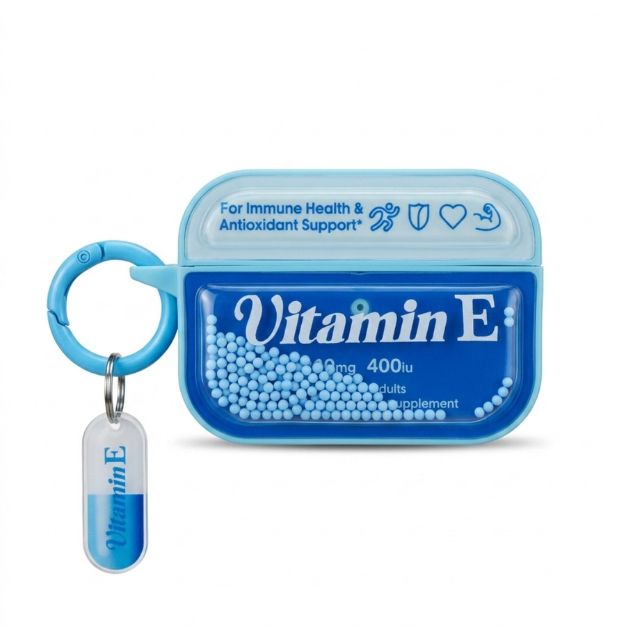 Vitamin E Mavi AirPods Kılıfı