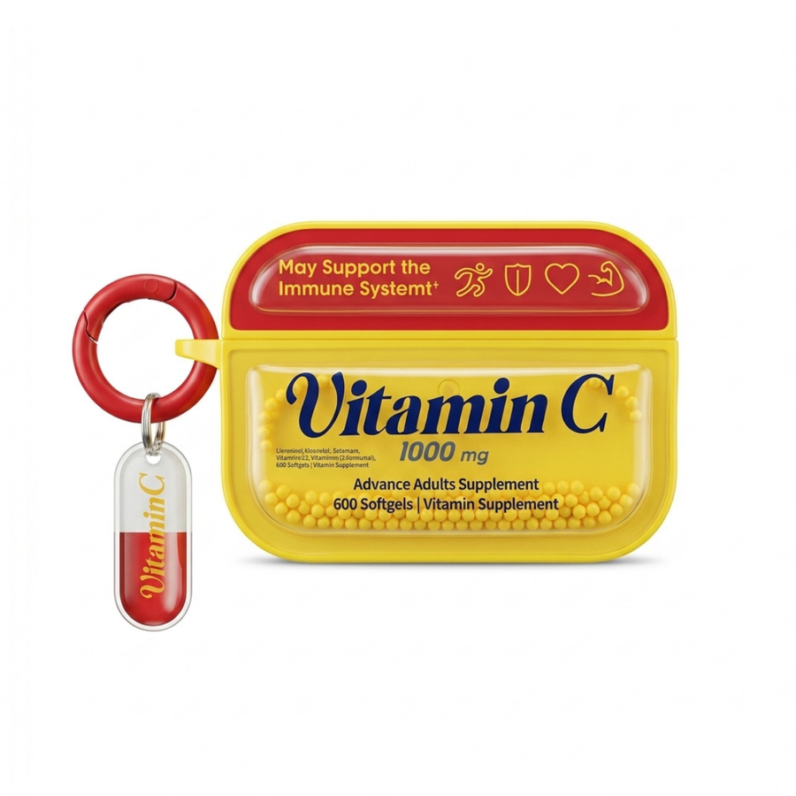 Vitamin C Sarı AirPods Kılıfı