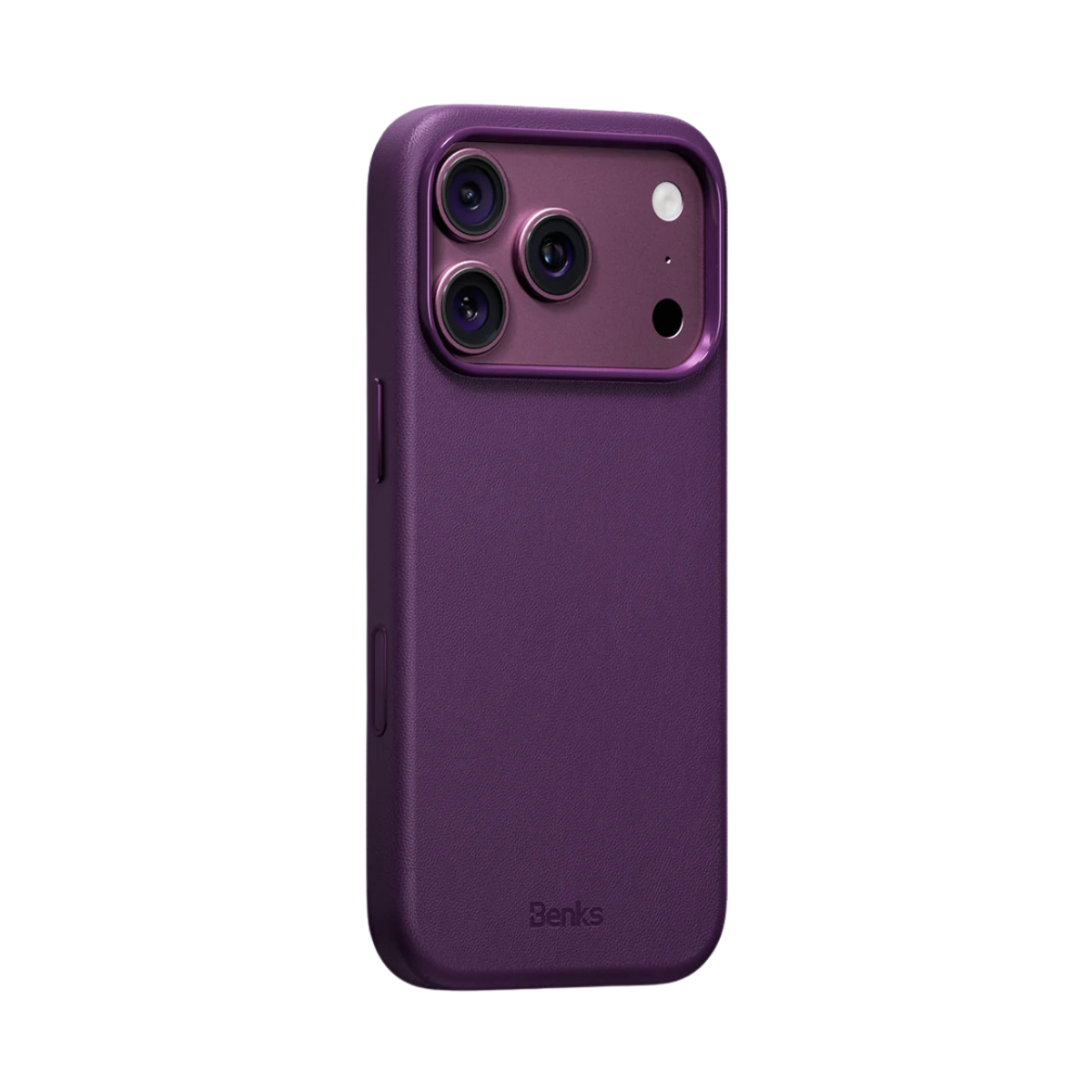 Benks Elegant Q2 Mor Magsafe Deri iPhone Kılıfı