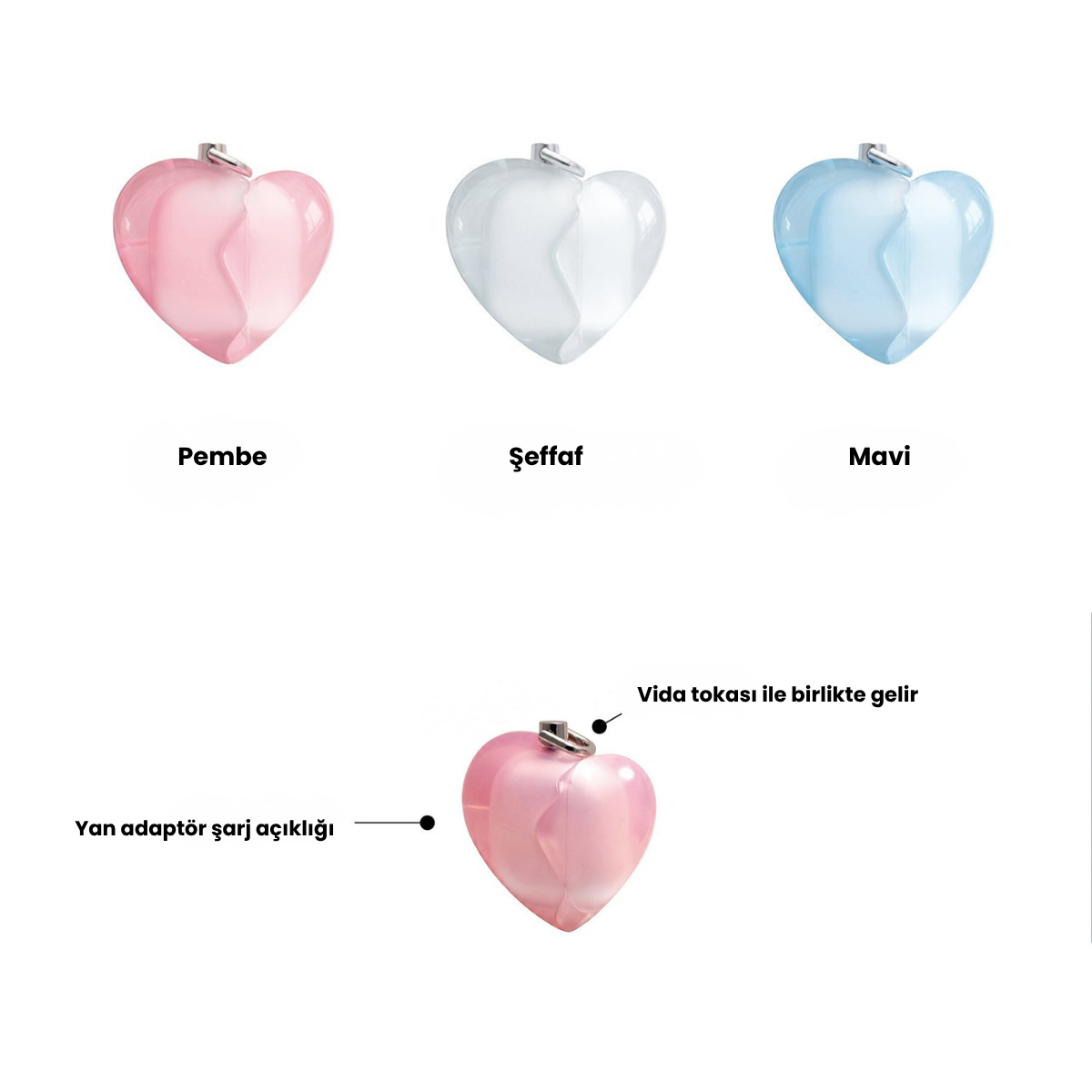 Latmos Broken Heart Pembe AirPods Kılıfı