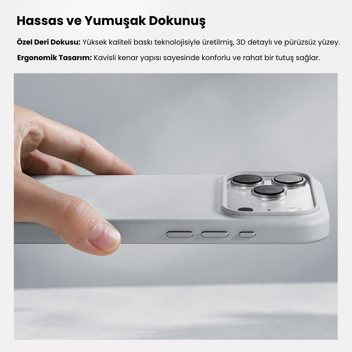 Benks Elegant Q2 Mor Magsafe Deri iPhone Kılıfı