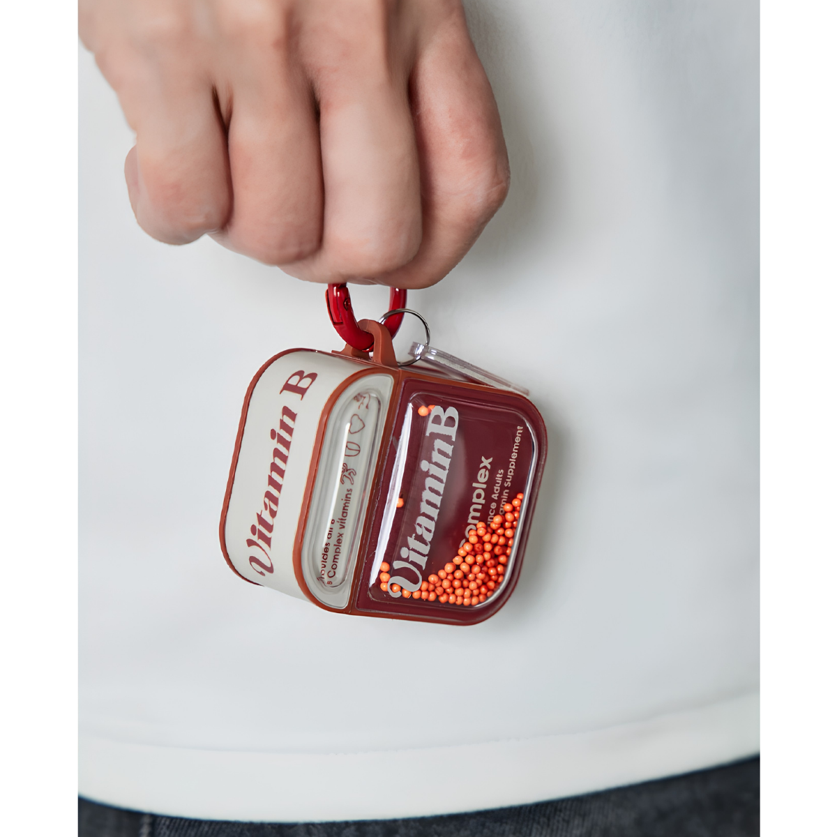 Vitamin B Complex Kırmızı AirPods Kılıfı