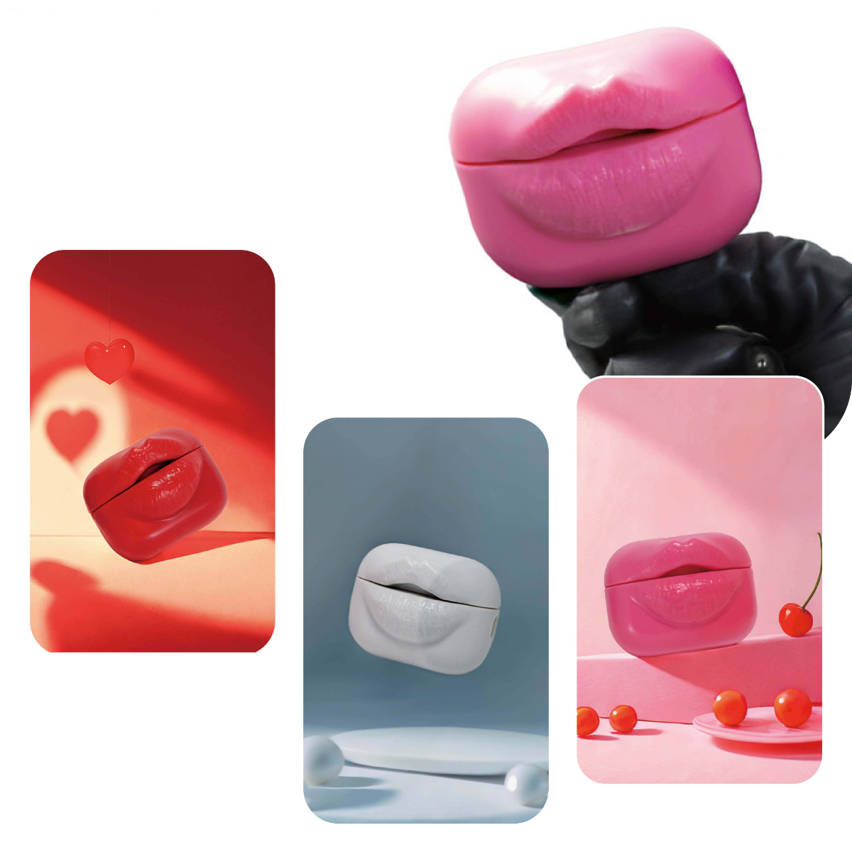 Latmos Moonlight White Lips AirPods Kılıfı
