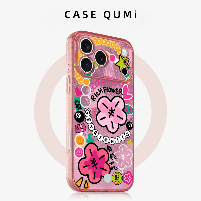 Benefit Pembe Rich Flowers İphone Kılıfı