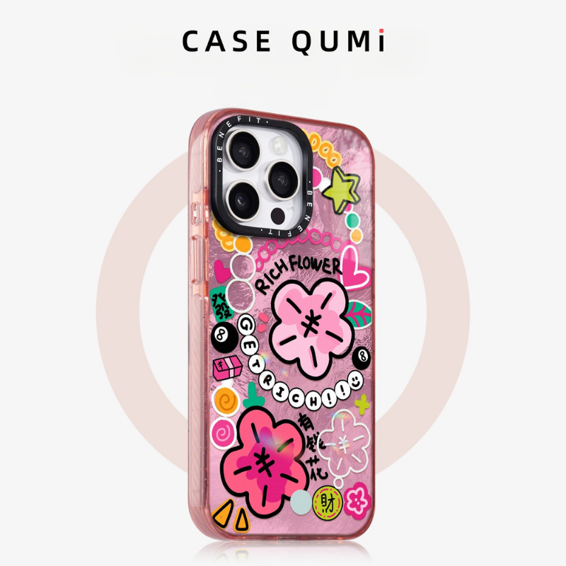 Benefit Pembe Rich Flowers İphone Kılıfı